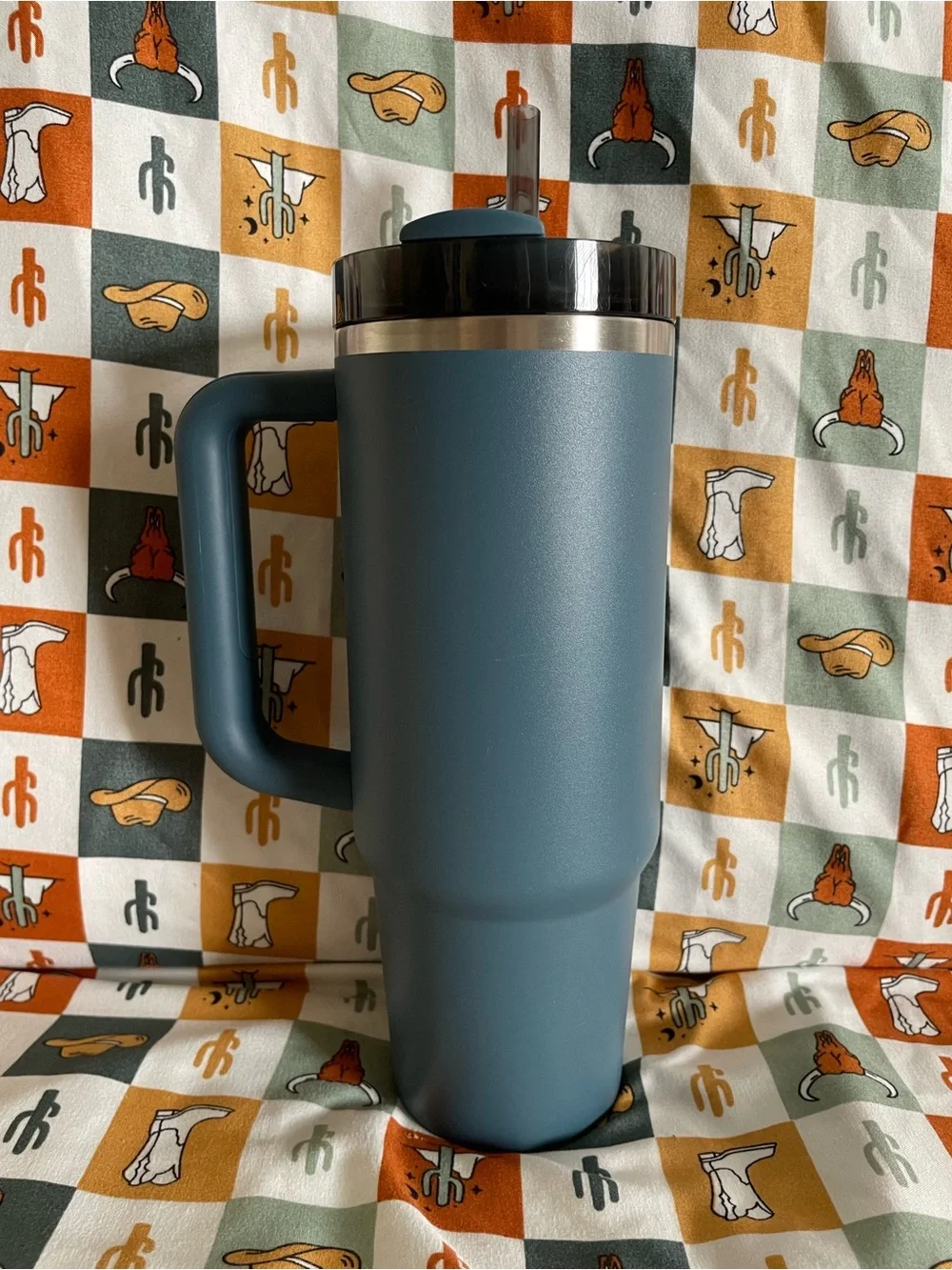 Stanley Matte Blue 30 oz Tumbler with Handle
